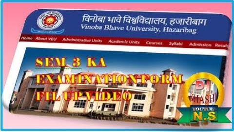 VBU.HAZARIBAG ONLINE Examination Form. Apply Sem-3 (2019-22)