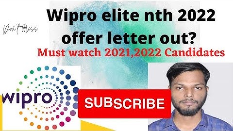 wipro elith nth 2022 offer letter next week soon