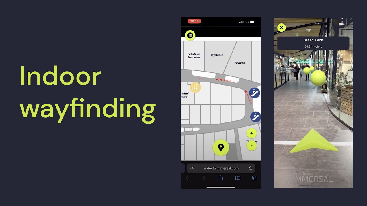 WebAR Indoor Navigation at Mall of Tripla, Helsinki
