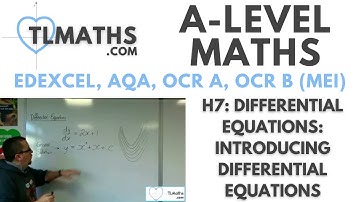 A-Level Maths: H7-01 Differential Equations: Introducing Differential Equations