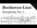 Beethovenliszt  symphony no 1 op 21 sheet music piano reduction