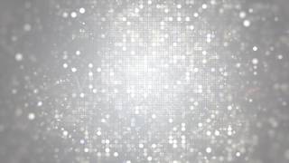 Glittering Silver Bokeh Dots Circle Background