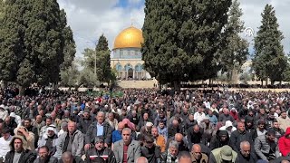 120,000 Palestinians prayed the second Friday prayer of Ramadan at Al-Aqsa Mosque