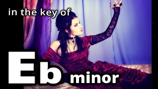 POWER METAL Backing Track in Eb MINOR ★ Fast Up Tempo SPEED METAL Jam Track in Ebm!! chords