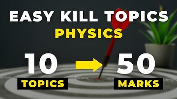 easy kill topics for jee mains 2023 physics