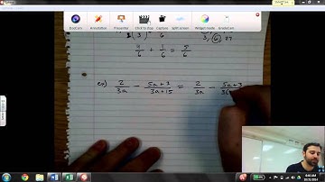 Least Common Denominator with Rational Expressions