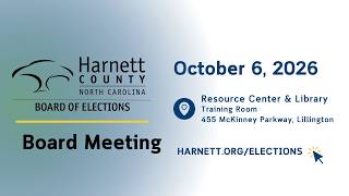 Board of Elections Board Meeting 10/06/2026