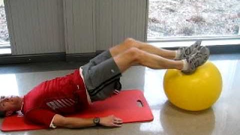 How to do a Stability Ball Hamstring Curl with Bolinbrook Personal Trainer John Chase