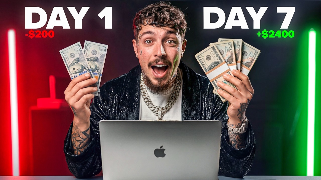 Turning $200 Into $2400 in DAY TRADING