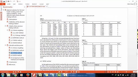 Material Selection problem solving using TOPSIS method in Excel | SCI Journal Solving
