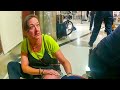 Psychotic Violent Karen Terrorizes Airport, Stabs Every Passenger with Knife Until TASED 100 Times