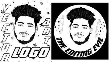 Vector Art Logo|Black and White Vector Portrait Art In Infinite Design |Part-1| Portrait Vector Logo