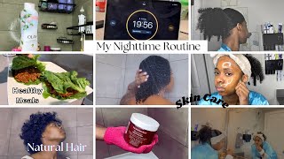 MY EVERYTHING NIGHT ROUTINE :) | UNWIND W ME | Natural Hair care, Skin Care, Shower Routine, Dinner