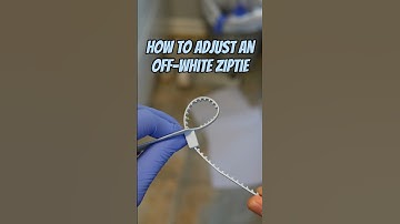 How To Adjust An Off-White Zip Tie