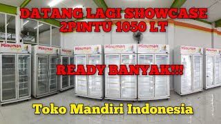 STOK TERBATAS! SHOWCASE 2 PINTU 1050LT HANYA 11 JT SAJA!! #konsultanminimarket #minimarketmandiri