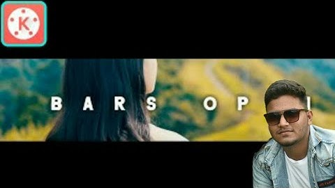 How to make black bars open.  CINEMATIC effects.in kinemaster Android app