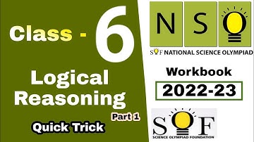NSO Class 6 Logical Reasoning workbook mtg National Science Olympiad
