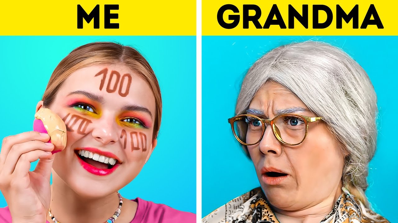 GRANDMA VS. ME || Funny TIKTOK Challenges And Testing Tik Tok Hacks To See If They Work