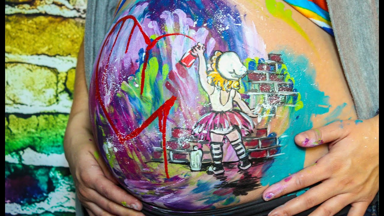 Pour Béatrice - Maquillage prénatale / Belly Paint