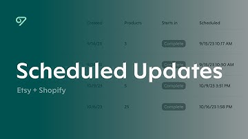 Scheduled Updates for Etsy and Shopify in Vela