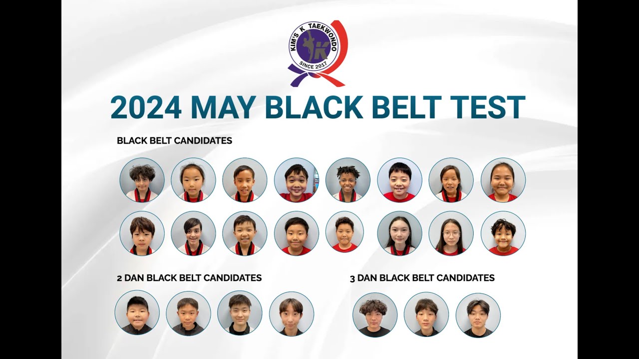 2024 MAY BLACK BELT TEST