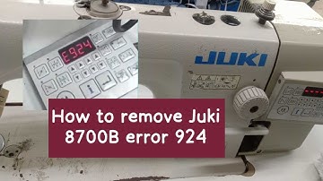 How to remove Juki DDL-8700B error 924 complete Solution.  juki ddl-8700b 924 error  kaise thik kare