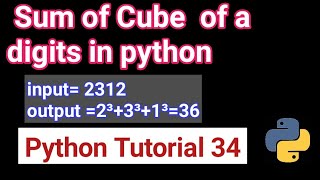while loop Exercise Tutorial 34  in Hindi | Write a program to find cube of digits of a given number