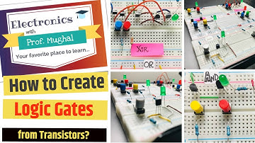 How to Create Logic Gates from Transistors? Easy explanation with circuits!