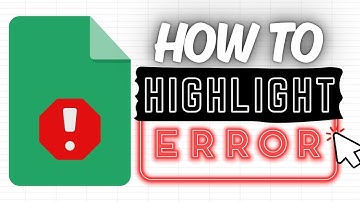 Google Sheets: Conditional Formatting to Highlight Errors (Custom Formula)