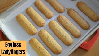 Eggless Ladyfingers Recipe | Homemade Ladyfingers for Tiramisu | Manjaris Recipe