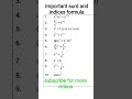 surds and indices formula