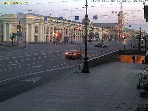 LIVE CAMERA Nevskiy avenue St. Petersburg Russia. Невский пр. Санкт-Петербург