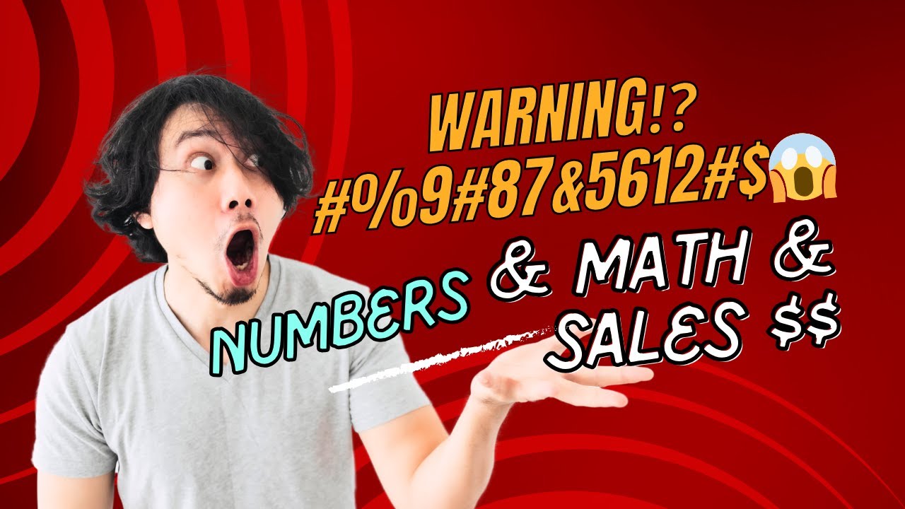 Math Sales Man WARNING⁉️ #%9#875612##😱 This is math & numbers & SALES. What is needed ...