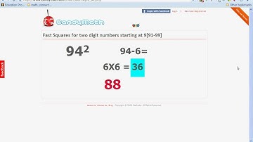 Alternative fast square numbers in range 91-99