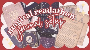 Magical Readathon Set Up & Character Creation ☆ Journal With Me