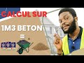 Comment determiner la quantite de ciment sable  et gravier dans 1m3 de beton volume du beton