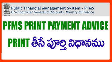 HOW TO PRINT PAYMENT ADVICE IN PFMS SITE - HOW TO  OPEN PRINT PAYMENT ADVICE (PPA) POPUP WINDOW