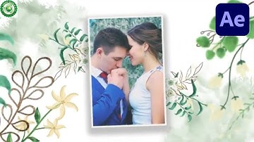 ae project file Floral & Golden Slideshow 26-Video World ||After Effects Project Free Download