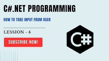 C# Tutorial-[#4] | "C# User Input | How to Take Input from User in C#" | #ITHW
