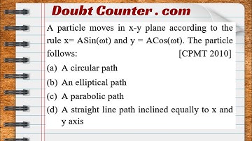 A particle moves in x-y plane according to the rule. The particle follows: (a) A circular path (b)