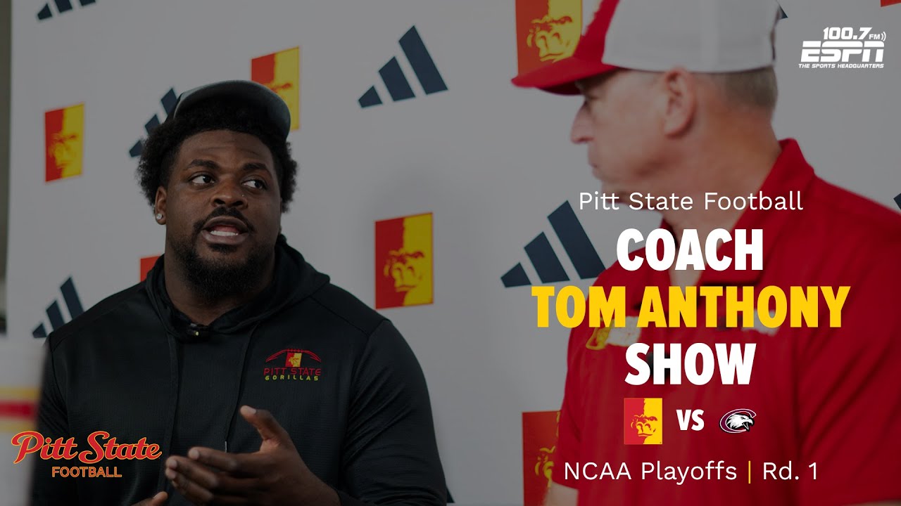 PLAYOFFS ROUND ONE: Pitt State Football Coach Tom Anthony Show with DL ...
