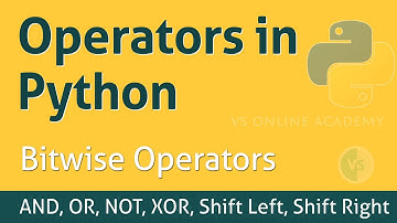 Operators in Python | Bitwise Operators | AND, OR, NOT, XOR, Shift Left, Shift Right
