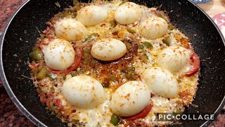 طريقة عمل البيض المسلوق مع طماطم Boiled egg method with tomato