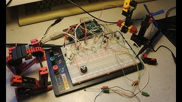Arduino MegaADK ep. 50: RC circuit, fischertechnik, motor, LED, switch, pwm, gEDA, AVR C, ports,more