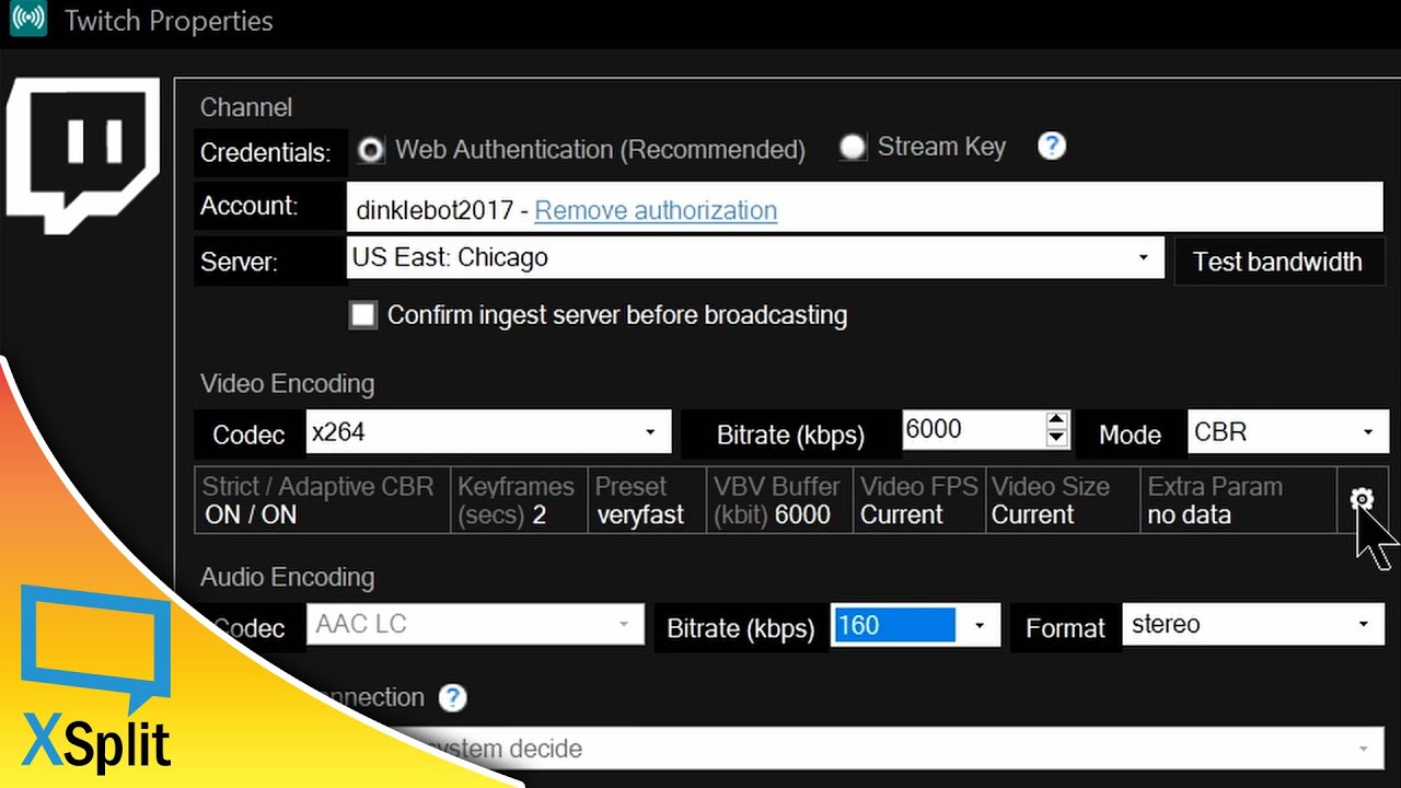 Xsplit Broadcaster Best Settings How To Streaming And Recording Settings In Broadcaster Youtube