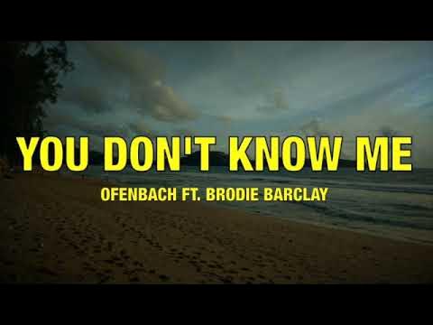 Ofenbach - You Don't Know Me (ft. Brodie Barclay) [Lyric Video