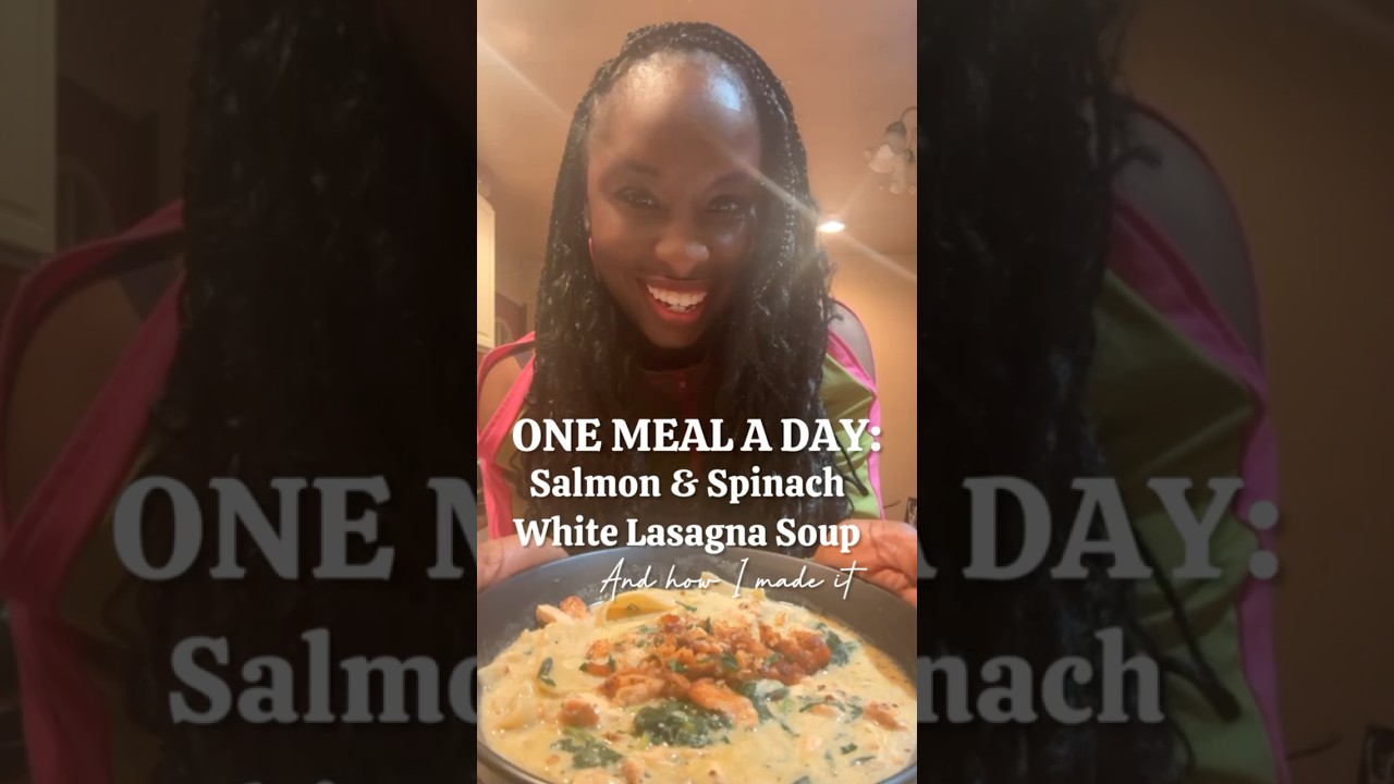 Salmon & Spinach White Lasagna Soup