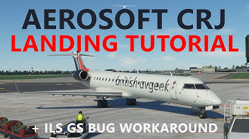 MSFS 2020 | AEROSOFT CRJ LANDING TUTORIALS [ILS into Hamburg] with GS Bug Workaround Tips!