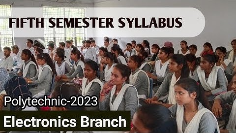 #Electronics Engineering 5th semester syllabus|#polytechnic 5th semester New syllabus