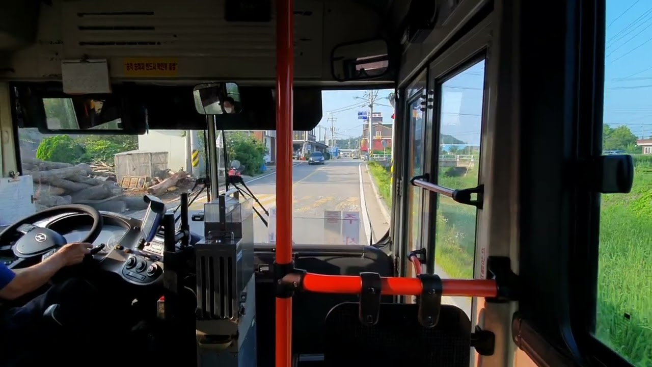 부안 농어촌버스 501(513)번 신정마을~줄포터미널~주산~부안터미널 전구간 주행영상 Buan Countybus Line 501(513) Driving Video